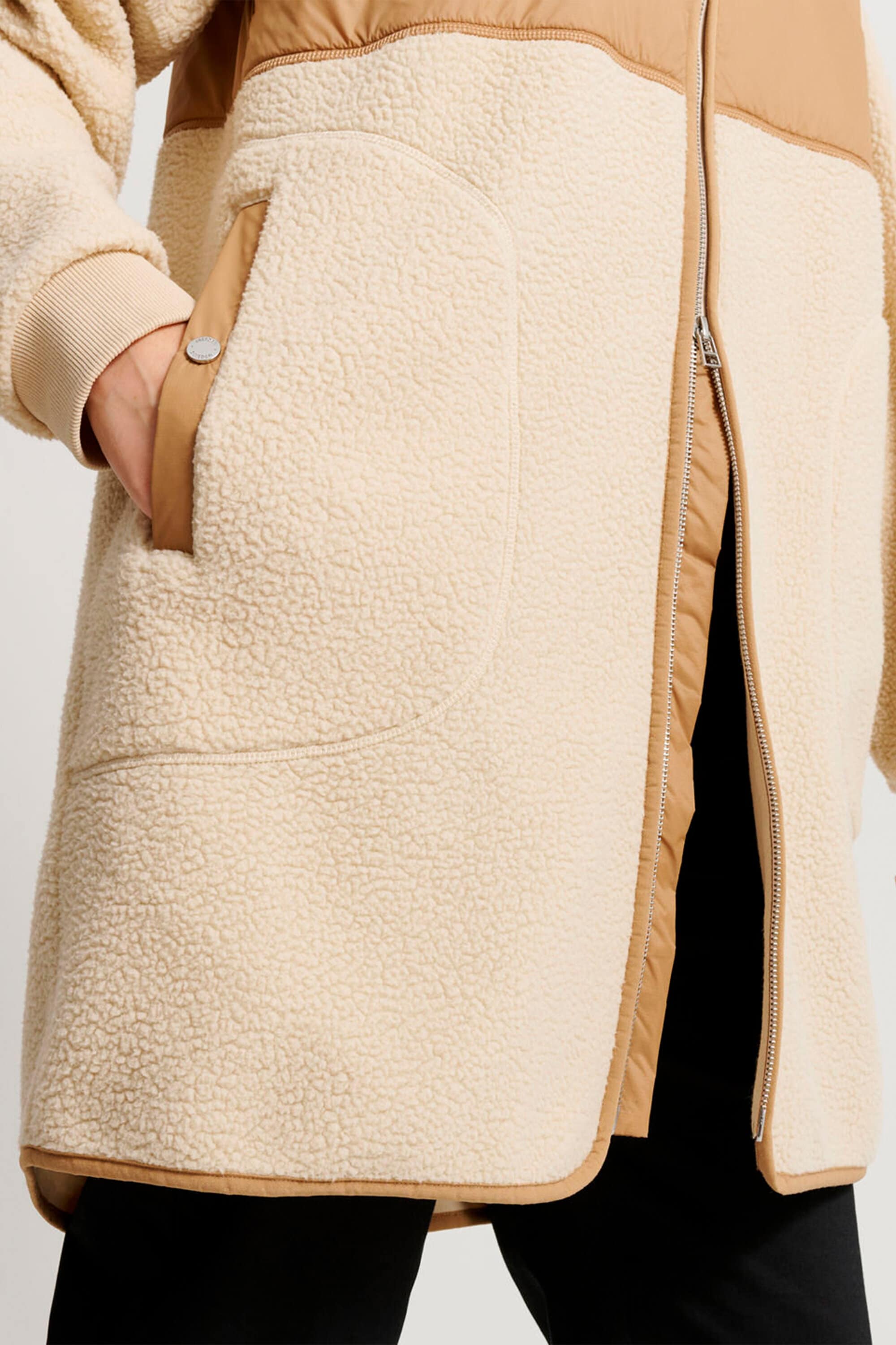 Long pile 2024 coat beige