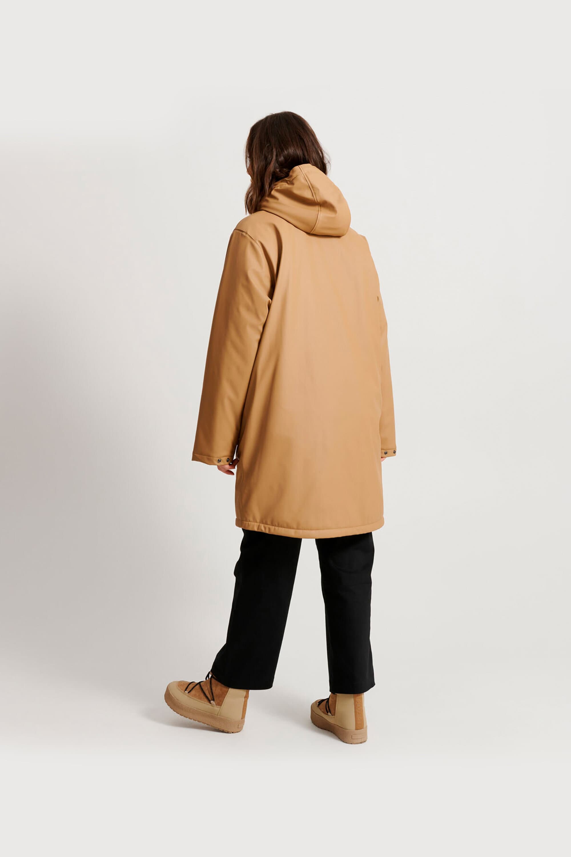 Beige hot sale pile coat